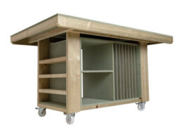 Arbor Garden Solutions Art/craft Table, Project Workbench With Storage V.3. (L-180 X D-122 X H-90Cm) - thumbnail 7