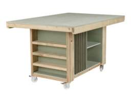 Arbor Garden Solutions Art/craft Table, Project Workbench With Storage V.3. (L-180 X D-122 X H-90Cm) - thumbnail 1