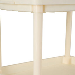 Living And Home Cream-Colored Four-Tier Multi-Functional Plastic Storage Shelf For Home Use, 57Cm (W) X 35.5Cm (D) X 109Cm (H) - thumbnail 5