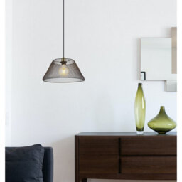 Luminosa Lighting Luminosa Baku Wire Frame Pendant Ceiling Light Matt Black 1X E27 - thumbnail 6
