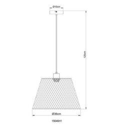 Luminosa Lighting Luminosa Baku Wire Frame Pendant Ceiling Light Matt Black 1X E27 - thumbnail 7
