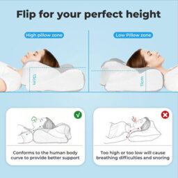 Lavio Orthopedic Neck Pillow Memory Foam Cervical Support Pillow Pain Relief - thumbnail 6