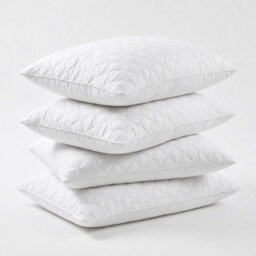 4 Pack Quilted Pillow Protectors 50X75 Cm Soft Microfiber Zipped Hypoallergenic Washable Pillow Covers For Comfort & Hygiene White - thumbnail 1