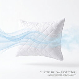 4 Pack Quilted Pillow Protectors 50X75 Cm Soft Microfiber Zipped Hypoallergenic Washable Pillow Covers For Comfort & Hygiene White - thumbnail 3