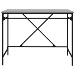 Berkfield Desk Grey Sonoma 100X50X75 Cm Engineered Wood And Iron - thumbnail 5