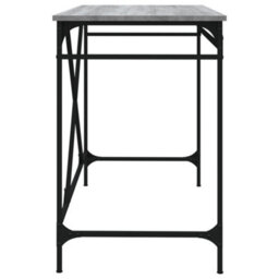 Berkfield Desk Grey Sonoma 100X50X75 Cm Engineered Wood And Iron - thumbnail 6