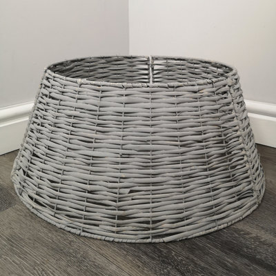 48Or70Cm Samuel Alexander Kd Willow Christmas Tree Skirt Wicker Rattan Large Light Grey - image 1