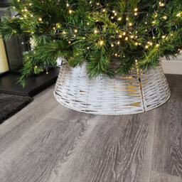 48Or70Cm Samuel Alexander Kd Willow Christmas Tree Skirt Wicker Rattan  Large Light Grey - thumbnail 4