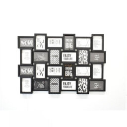 Deenz 24 Picture Multi Aperture Zig Zag Style Photo Frame For 24 Photos Holds 6X4 Home Decoration, Living Room, Bedroom Room Black - thumbnail 1