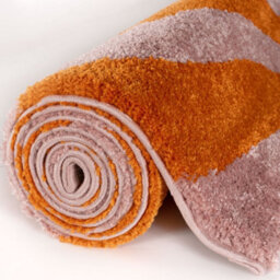The Rugs Joli Orange And Pink Wavy Rug Soft Dense Pile Easy To Clean And Pet Friendly For Living Rooms And Bedrooms - thumbnail 7