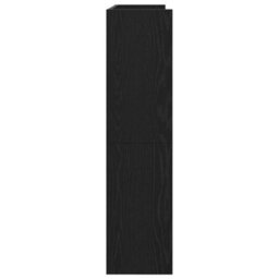 Berkfield Elegant Shoe Rack Black 80X25X100 Cm Engineered Wood - thumbnail 5
