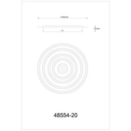 Luminosa Lighting Luminosa Alois Integrated Led Semi Flush Ceiling Light White Matt Led 2700-6500K - thumbnail 6