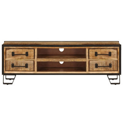 Berkfield Industrial Tv Cabinet With Drawers 120X30X40 Cm Solid Mango Wood - image 1