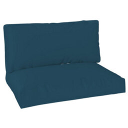 Outsunny 2 Seat Pallet Cushions 20Cm Thick Outdoor Seat Pads, Navy Blue - thumbnail 2
