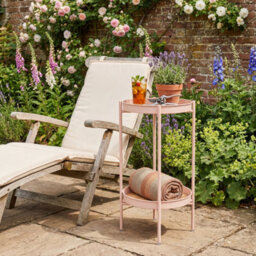 Nöa & Nani Noa & Nani Flora Outdoor Coffee Table Garden Patio Table For Balcony & Deck In Blush Pink