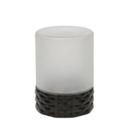 Valuelights Solar Powered Outdoor Garden Rattan Table Lamp With Frosted Glass Shade - thumbnail 2