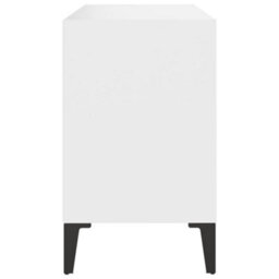 Berkfield Industrial Tv Cabinet With Metal Legs White 69.5X30X50 Cm - thumbnail 5