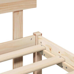 Berkfield Bed Frame With Headboard 160X200 Cm Solid Wood Pine - thumbnail 9
