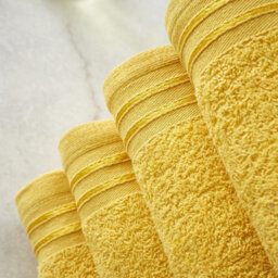 Gc Gaveno Cavailia 4 Pack Wilsford Supreme Bath Sheet Ochre Highly Absorbent Egyptian Cotton Towel Set - thumbnail 3