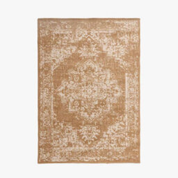 Pacific Lifestyle Outdoor Indoor Natural And White Vintage Pattern Rug - thumbnail 2