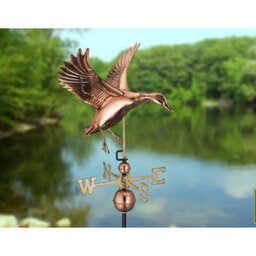 Espira 9605P Landing Duck Farmhouse Copper Weathervane - thumbnail 2