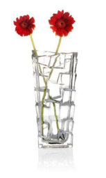 Queensway Home and Dining Queensway Home & Dining 25Cm Height Watford Crystal Look Glass Flower Vase - thumbnail 2