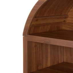 Wyld and Coco Luxecasa Shoe Storage Cabinet, Dark Brown Mdf, 6 Adjustable Compartments, Tall Compact Design - thumbnail 6