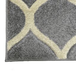 Portland Grey & White Geometric Small Rug, (L)150Cm X (W)80Cm - thumbnail 4