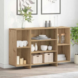 Berkfield Sideboard Artisan Oak 120 X 30 X 75 Cm Engineered Wood - thumbnail 1