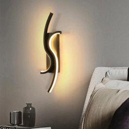 12W Modern Led Wall Lamp Indoor Acrylic Warm White Wall Light Bedroom Hallway - thumbnail 4