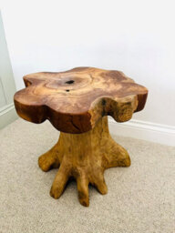 My Square Mile Wooden Coffee Table Teak Mushroom Round Side End Lamp Table Home Furniture (Mushroom Coffee Table) - thumbnail 2