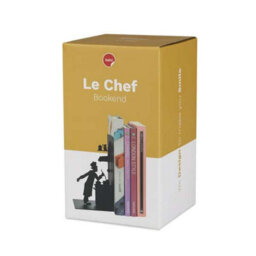 Balvi Le Chef Cook Cooking Silhouette Black Metal Bookends - thumbnail 5