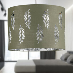 First Choice Lighting Fern - Sage Green Cut Out 30Cm Pendant Lightshade - thumbnail 5