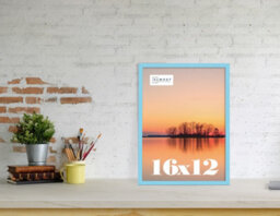 16X12 Light Blue Picture Frame (40.6 X 30.5Cm) Poster, Photo, Artwork, Gallery Wall Or Print - thumbnail 2