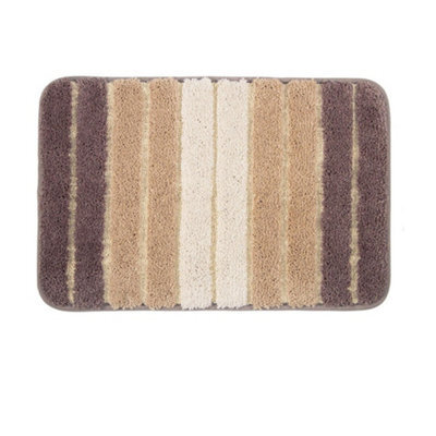 K Collection Microfibre Bath Mat Beige (60Cm X 40Cm) - image 1