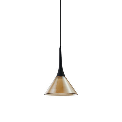 Ideal Lux Luminosa Cocktail Dome Pendant Ceiling Light Amber 1X Led 670Lm 3000K - image 1