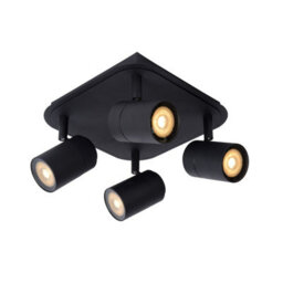 Lucide Lennert 4 Light Led Spotlight Plate Black - thumbnail 1