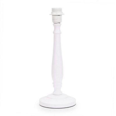Traditional Wooden Candle Stick Table Lamp Base Living Room Bedroom Lounge Light - image 1