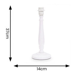Traditional Wooden Candle Stick Table Lamp Base Living Room Bedroom Lounge Light - thumbnail 2