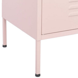 Berkfield Storage Cabinet Pink 80X35X101.5 Cm Steel - thumbnail 7