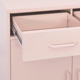 Berkfield Storage Cabinet Pink 80X35X101.5 Cm Steel - thumbnail 6