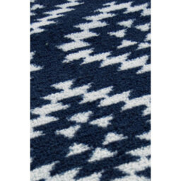 Melrose Deco Mat Navy Aztec Runner Rug & Matching Floor Mat 57/150Cm & 57/40Cm - thumbnail 2
