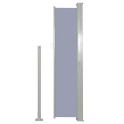 Berkfield Retractable Side Awning 140 X 300 Cm Grey - thumbnail 4