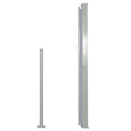 Berkfield Retractable Side Awning 140 X 300 Cm Grey - thumbnail 3