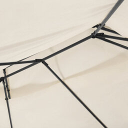 Beliani Beige Gazebo With Fabric Curtains And Black Powder-Coated Steel Frame, 300 X 400 Cm - thumbnail 5