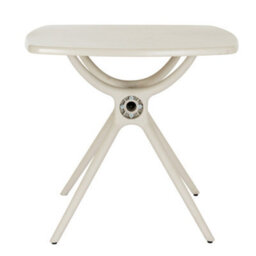 Alto Putty Grey Outdoor Dining Table Modern Square Design - thumbnail 3
