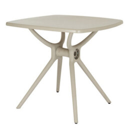Alto Putty Grey Outdoor Dining Table Modern Square Design - thumbnail 2