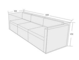 Signature Weave Evie Modular Corner Sofa Chair Table Set Furniture Cover - thumbnail 2