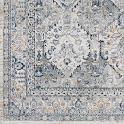 Livabliss Jolie-Vintage Grey Blue Ivory Brown Traditional Boho Living Dining Bedroom Rug 120 X 170 Cm Easy Care, Non Shedding - thumbnail 6