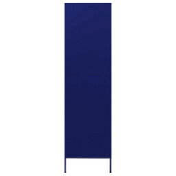 Berkfield Wardrobe Navy Blue 90X50X180 Cm Steel - thumbnail 4